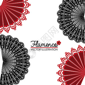 白色背景的Flamenco设图片
