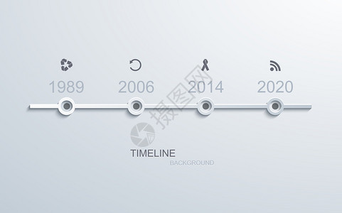 矢量现代时间线信息图企业发展背景图片
