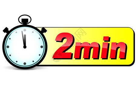两分钟秒表设计图标的插图背景图片