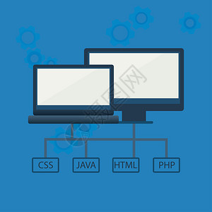 开发人员语言矢量图图片