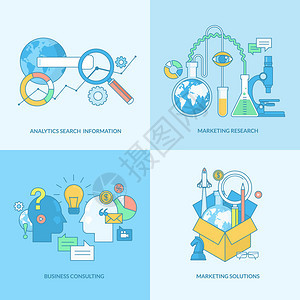 商业咨询市场研究分析搜索信息和营销解图片