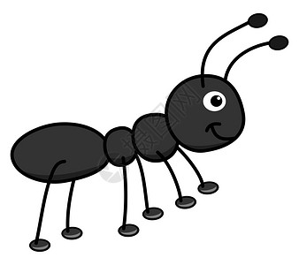 快乐的黑蚂蚁图片