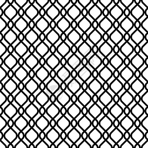 黑色和白色几何无缝模式图片