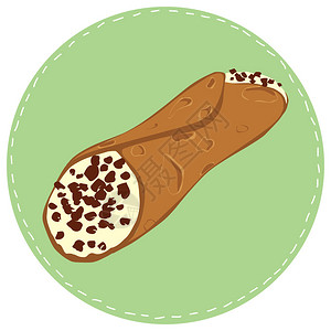 完美手画的典型西里甜点罐子插图可以用作图片