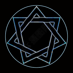 七边形符号的插图图片