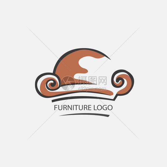 用于您业务的Sofa家具标识元图片