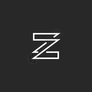 字母Z徽标模拟单词重图片