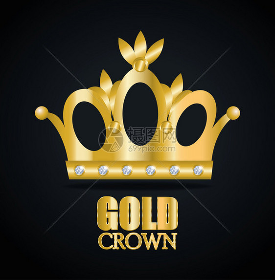 Crown数字设计矢量说明图片