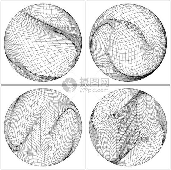 几何Wirefram图片