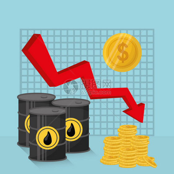 石油和石油价格工业公司矢量图图片