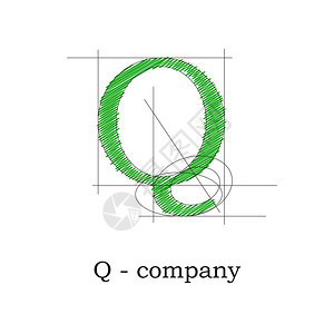 矢量符号设计字母Q图片