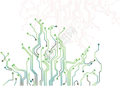 关于技术主题白色数字电路根板的简要背景摘图片