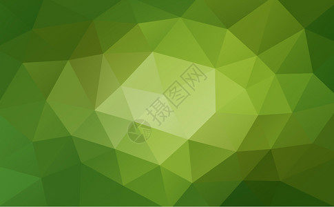 绿色抽象几何背景弯曲三角形低聚体风格图片