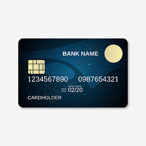 银行卡信用卡设计模板摘要bvi背景图片