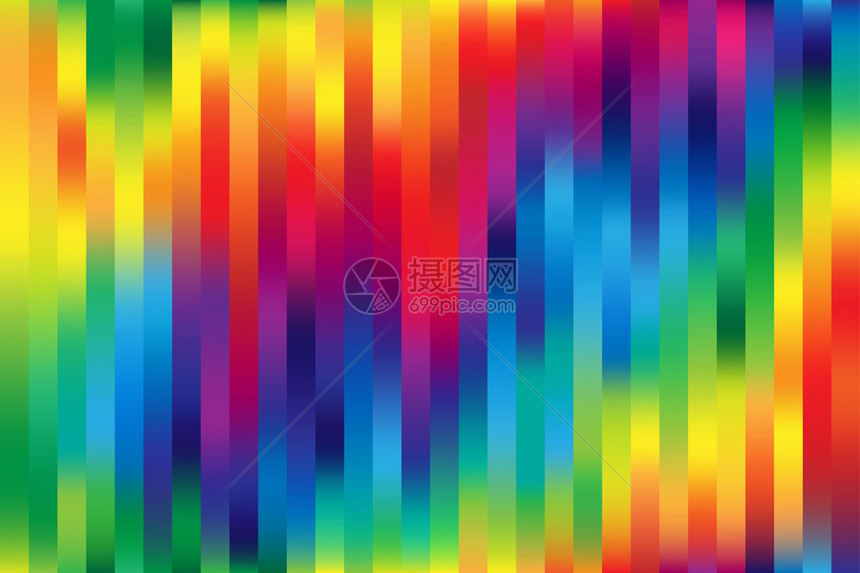 闪亮明的彩虹五颜六色的网格垂直线背景图片