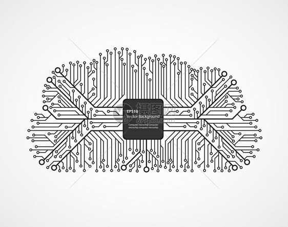 电子路芯片中的云计算技图片