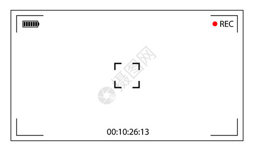 白色宽框显示器摄像机记录图片