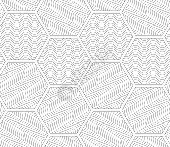 灰瓦条形六边形的状无缝时尚几何背景现代抽象模式图片