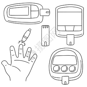 向量组的血糖监测仪图片