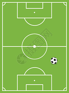 足球场带球的足球场矢量图图片