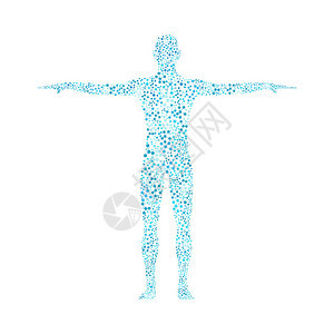 人类人的结构分子矢量图医学科学和技术您设计图片