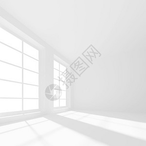 现代室内背景白色空房间图片