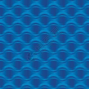 蓝色海水抽象几何貌似无孔不入的形态水浪背景矢量说图片