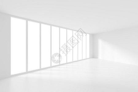 现代室内背景白色空房间图片