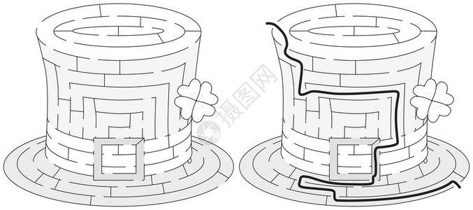 为年幼的孩子制造易用帽子迷宫解决图片