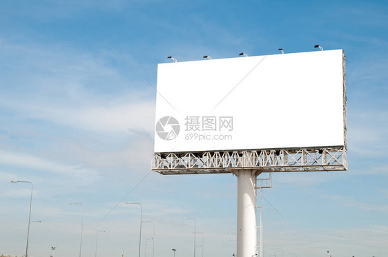 空白的色广告牌对新广告有用图片
