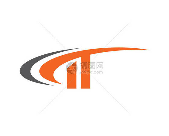 T字母Logo业务模板商务图片