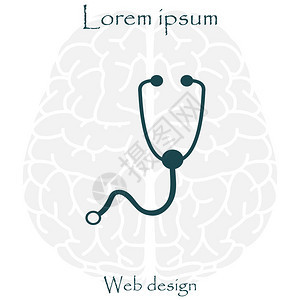 听诊器web图标矢量图图片