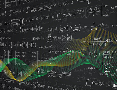 带有数学公式的背景矢量插图VictorProtoc图片