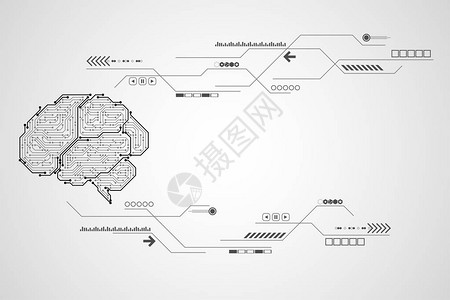 矢量抽象背景表明技术和技术概念的创新a图片