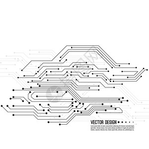 具有高技术电路板矢量电子母板插图通信和工程技术概念的简要背景情况摘要图片