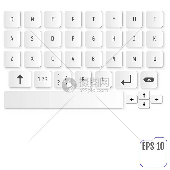 配有字母按钮的智能手机或平板电脑现代实化键盘图片