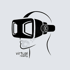 虚拟现实标识平板设计矢量图示插画图片下载-正版图片402313625-摄图网