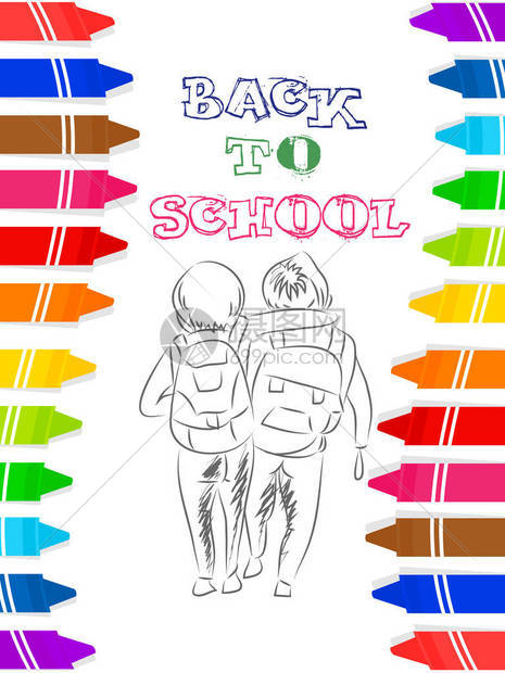 Backtoschool的创意矢量摘要图片