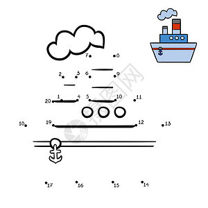 数字游戏儿童教育点对图片