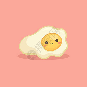 CuteSunnysideUpFriedEgg炒鸡蛋早餐食品盒装饰图片