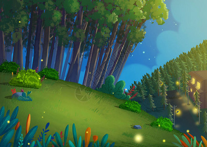 视频游戏的数码CG艺术概念说明现实化卡通风格背景Digit图片