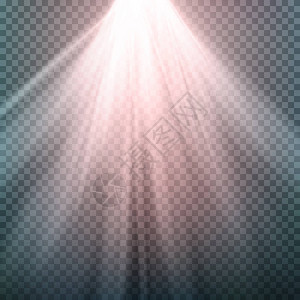 光束射线矢量光效向量射线爆裂LightIsolated在透明背景图片