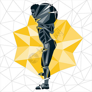 人 剪影,插画_人 剪影,卡通_人 剪影,插图_手绘_板绘_摄图网