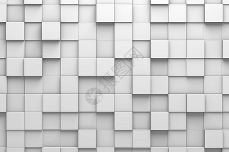 以随机高度排列的方形瓷砖墙背景图片