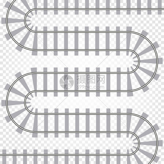 铁路轨道矢量说明铁路列车与世隔图片
