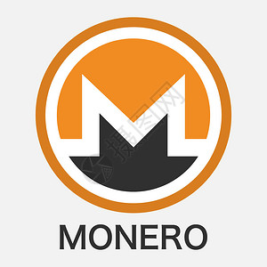 MoneroXMR加密货币链技术矢量图片