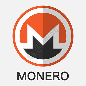 MoneroXMR加密货币链技术矢量图片