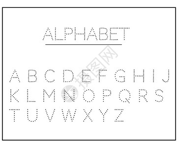 字母字母表是点缀的英文字母背景图片