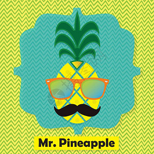 Pineapple水果徽标图印图片