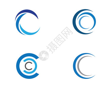 C字母Logo模板图片